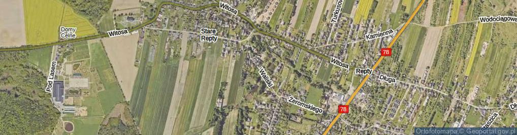 Zdjęcie satelitarne Waliski Jana ul.